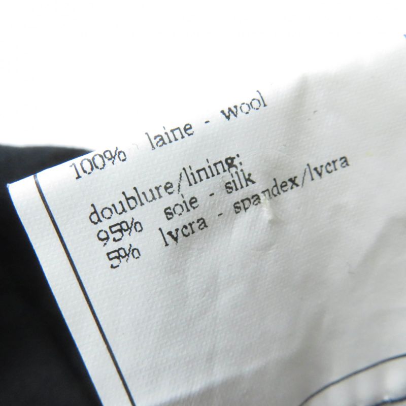 CHANEL Vintage 96A P08207v04917 100% Wool Coco Mark Button Logo Hardware Long