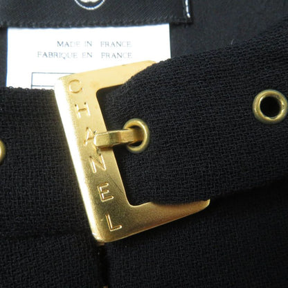 CHANEL Vintage 96A P08207v04917 100% Wool Coco Mark Button Logo Hardware Long