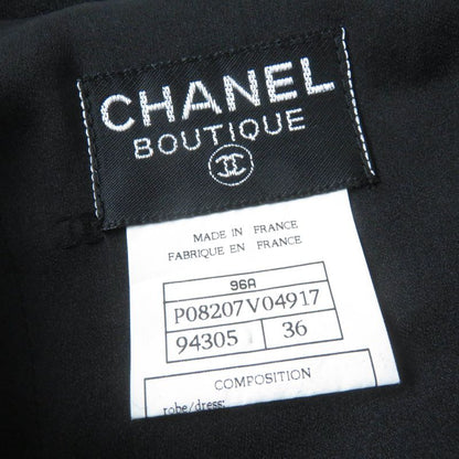 CHANEL Vintage 96A P08207v04917 100% Wool Coco Mark Button Logo Hardware Long