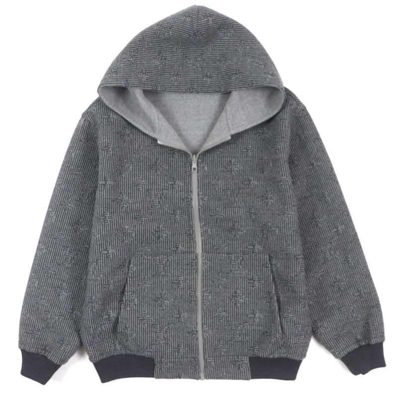  Louis Vuitton 2023 Hob52e Monogram Stripe Logo Embroidery Zip-up Reversible