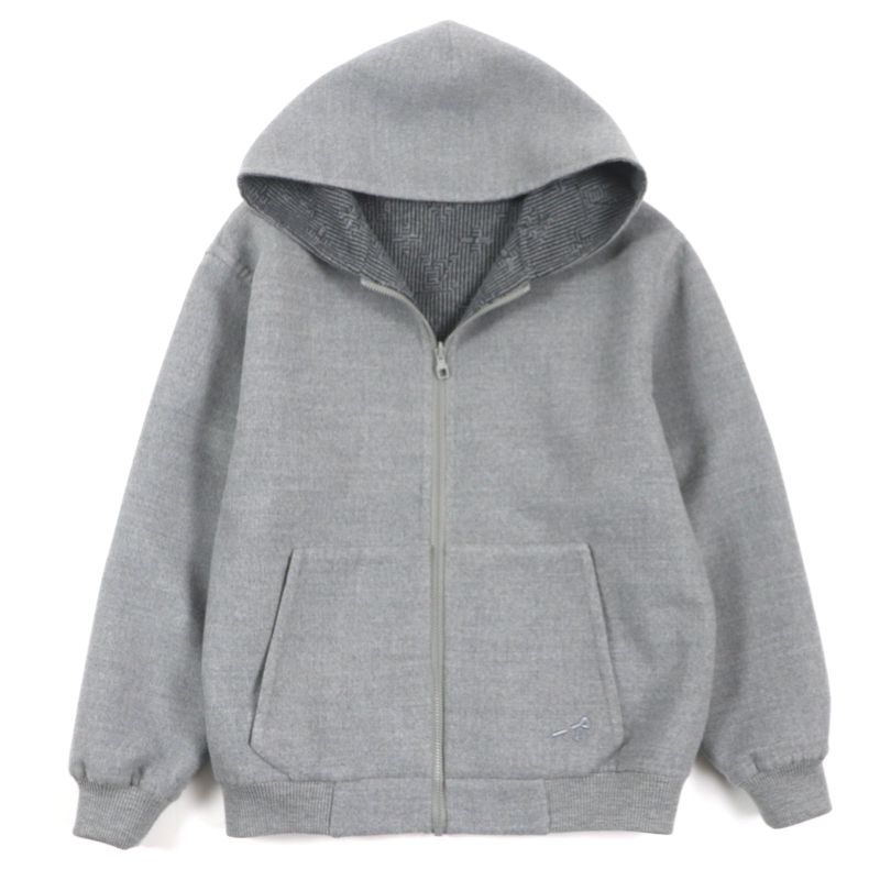  Louis Vuitton 2023 Hob52e Monogram Stripe Logo Embroidery Zip-up Reversible