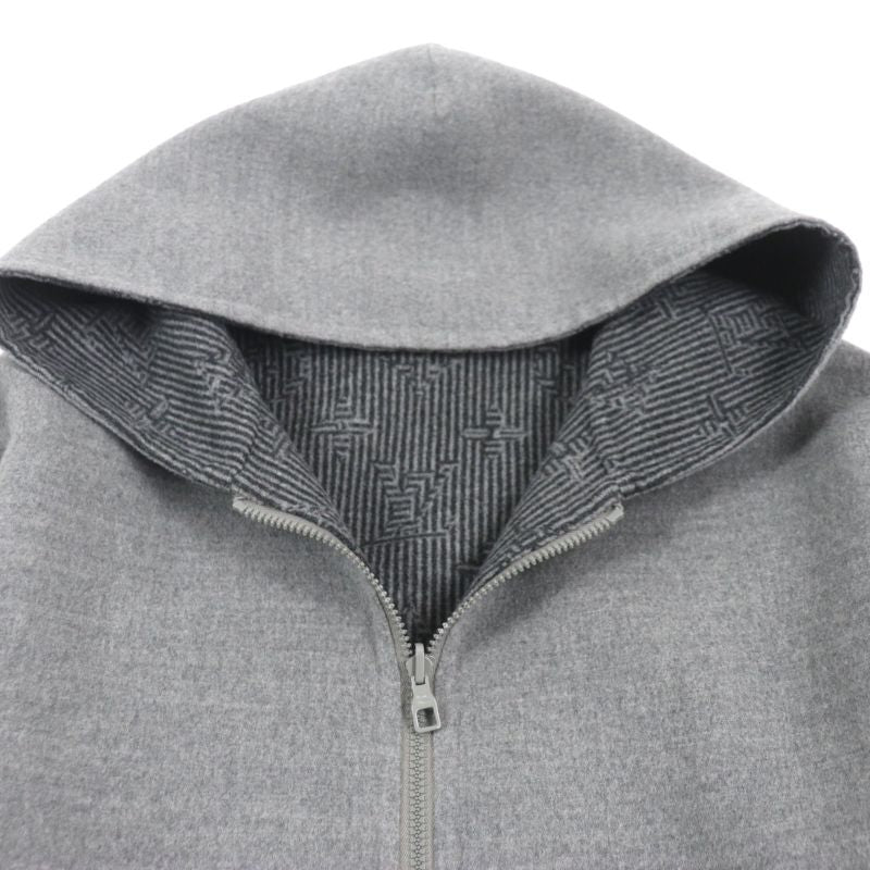  Louis Vuitton 2023 Hob52e Monogram Stripe Logo Embroidery Zip-up Reversible