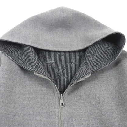  Louis Vuitton 2023 Hob52e Monogram Stripe Logo Embroidery Zip-up Reversible