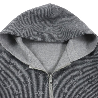  Louis Vuitton 2023 Hob52e Monogram Stripe Logo Embroidery Zip-up Reversible