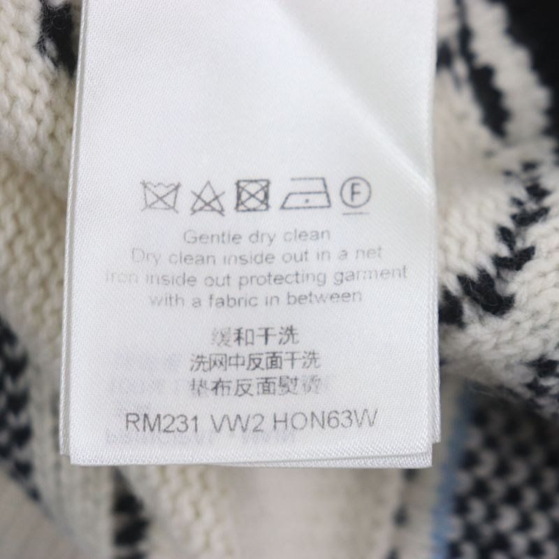 Louis Vuitton 23SS Hon63w LV Puzzle 100% Wool Logo Hardware Crew Neck Jacquard