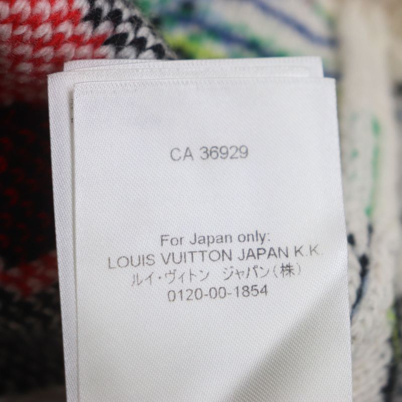 Louis Vuitton 23SS Hon63w LV Puzzle 100% Wool Logo Hardware Crew Neck Jacquard