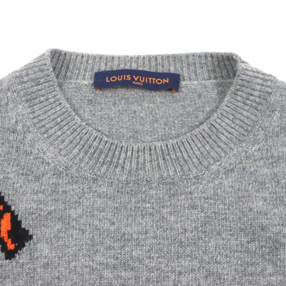  Louis Vuitton 22SS Hmn77w Amen Break 100% Wool Taiga Intarsia Crew Neck