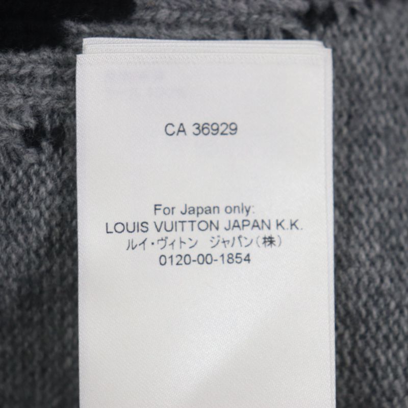  Louis Vuitton 22SS Hmn77w Amen Break 100% Wool Taiga Intarsia Crew Neck