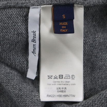  Louis Vuitton 22SS Hmn77w Amen Break 100% Wool Taiga Intarsia Crew Neck