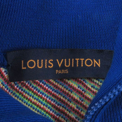 Louis Vuitton 2021 1a8p4n Distorted Monogram Damier Half-zip Knit Sweater Blue