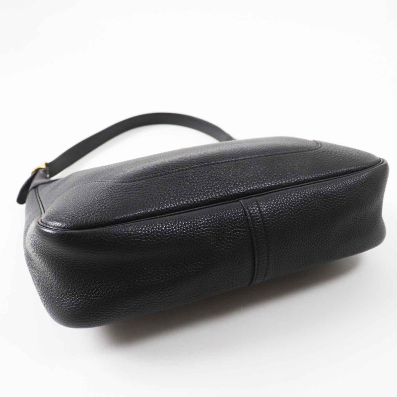 Hermes Trim 31 Gold Hardware Togo Shoulder Bag Black G Engraved French Ladies