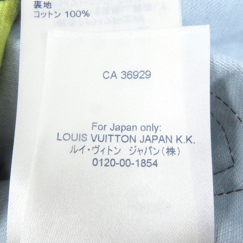 Louis Vuitton 21AW Cotton Monogram Tie-dye Denim Shirt Denim Jacket Black