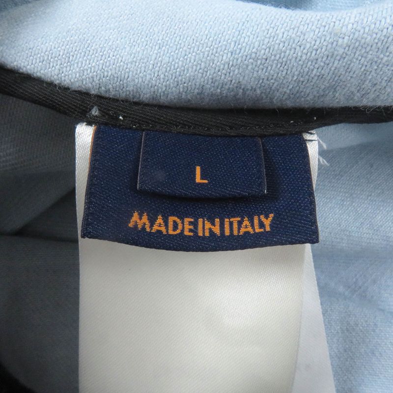 Louis Vuitton 21AW Cotton Monogram Tie-dye Denim Shirt Denim Jacket Black