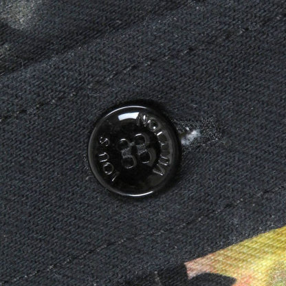 Louis Vuitton 21AW Cotton Monogram Tie-dye Denim Shirt Denim Jacket Black