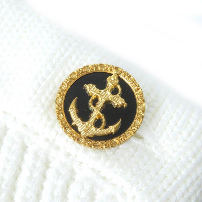 Louis Vuitton 21AW Nautical Shoulder Detail Knit Ikari Button Pullover Top