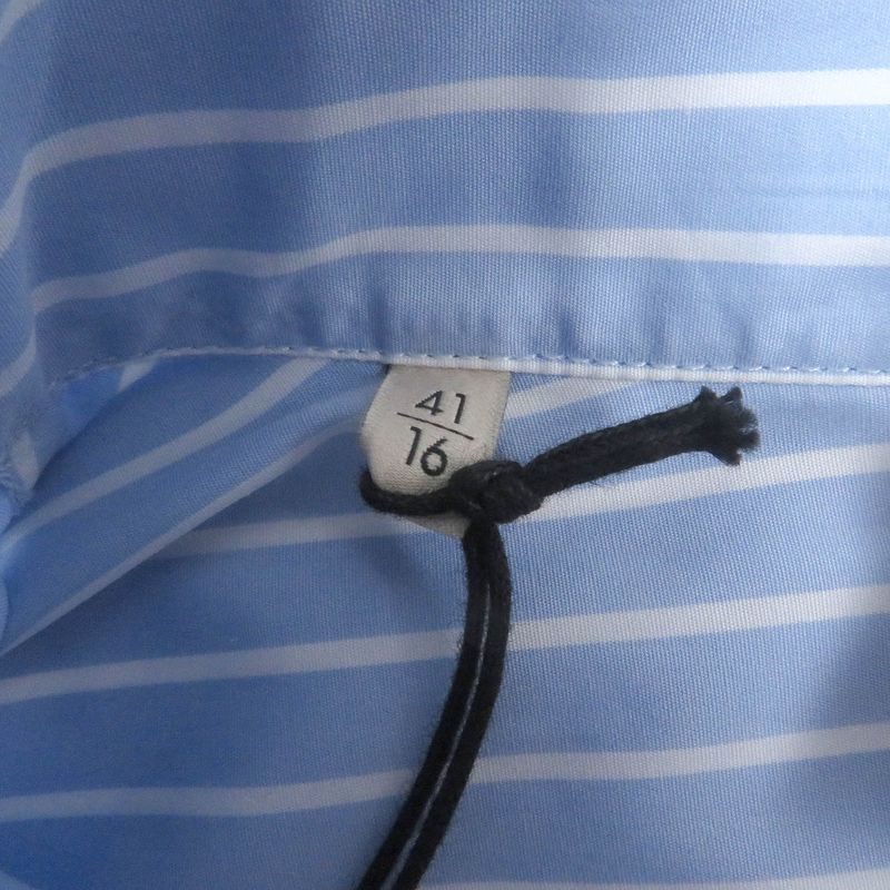 Gucci 680788 Cotton GG Logo Embroidered Striped Long Sleeve Long Sleeve Shirt