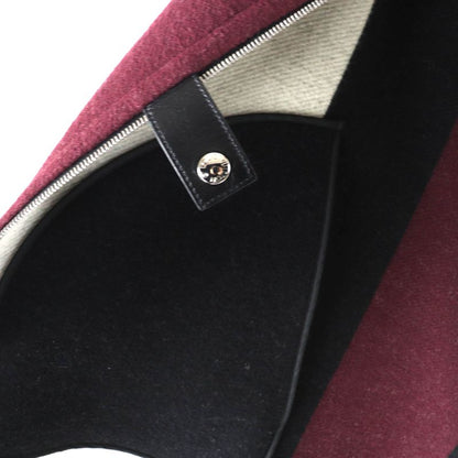 Louis Vuitton Wool Silk Graphic LV Jacquard Piping Lamb Zip Up Poncho Black