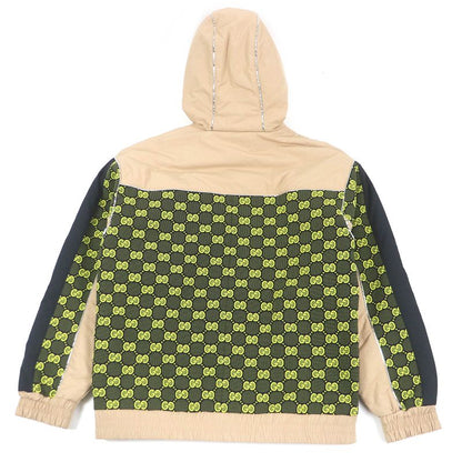 Gucci 2023 752157 GG Jersey Zip Hoodie Custom Jacket Beige M Made In Italy