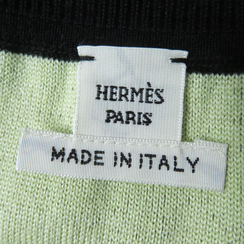 Hermes 2022 2h2302d8 Cashmere Silk Diamond Pattern Knit Skirt Black Light