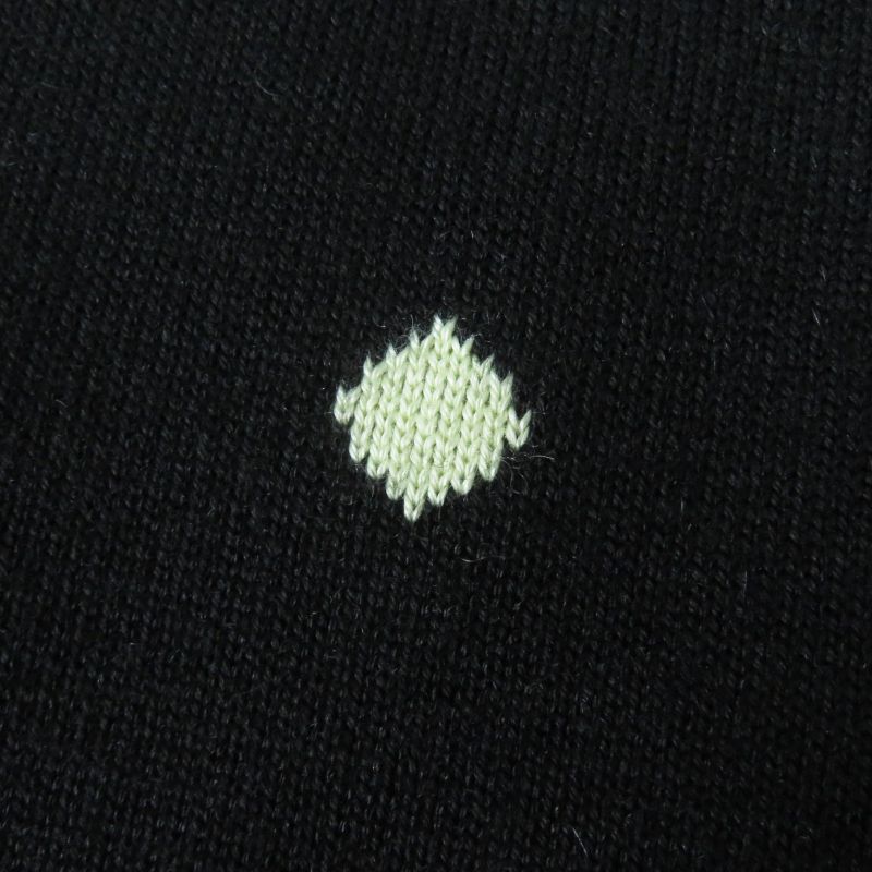 Hermes 2022 2h2302d8 Cashmere Silk Diamond Pattern Knit Skirt Black Light