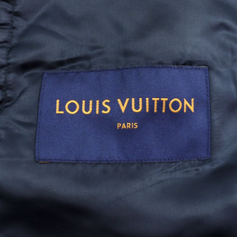 Louis Vuitton 2020 Hib11w Tapestry Logo Embroidery Bomber Jacket Varsity