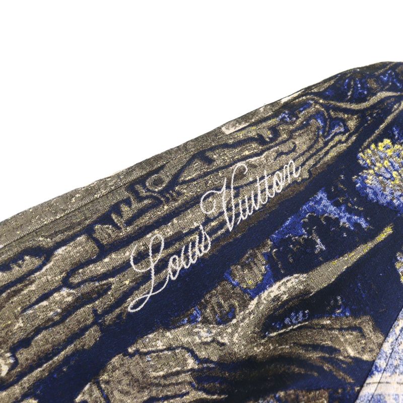 Louis Vuitton 2020 Hib11w Tapestry Logo Embroidery Bomber Jacket Varsity