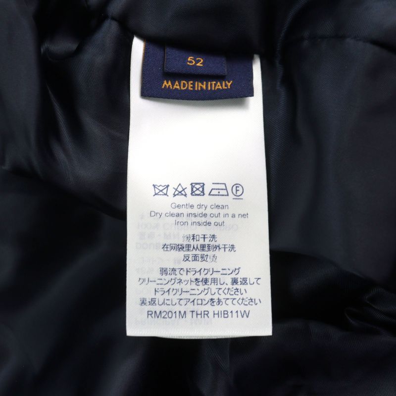 Louis Vuitton 2020 Hib11w Tapestry Logo Embroidery Bomber Jacket Varsity