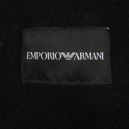 emporio Armani Emporio Almaani 2018 Wool Cotton Black Tag Checked Logo Button