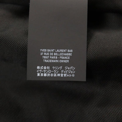 Saint Laurent Paris 575979 Lambskin Bicolor Teddy Western Rib Switch Leather