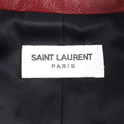 Saint Laurent Paris 575979 Lambskin Bicolor Teddy Western Rib Switch Leather