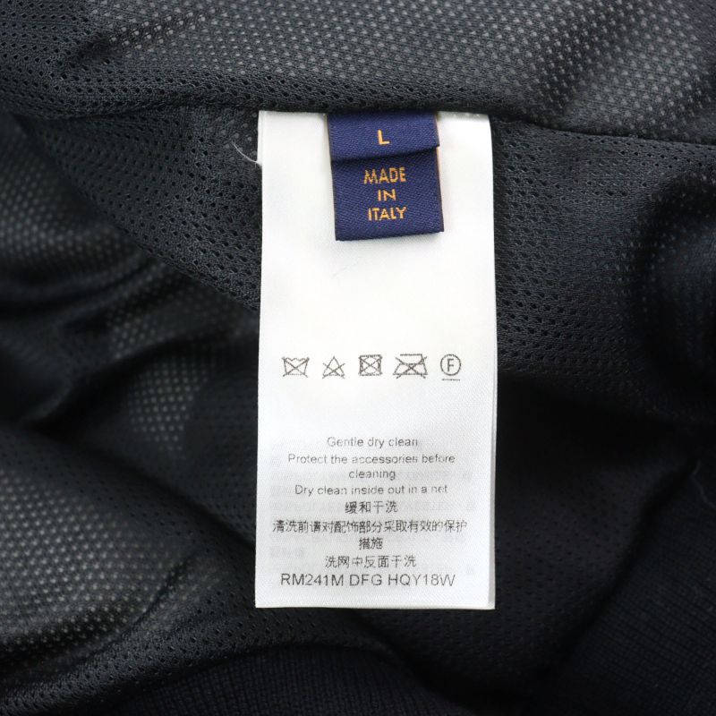 Louis Vuitton 24SS Hqy18w LV Ice Pattern Logo Zip Padded Technical Fleece