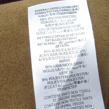 Gucci 626888 Cow Suede Horsebit Sherry Line Leather Flared Skirt Brown 36 Made