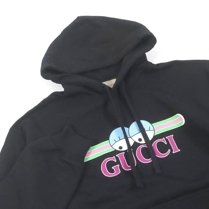 Gucci 24AW 782788 Cotton Logo Print Hoodie Pullover Hoodie Black S Garmented