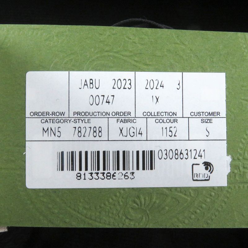 Gucci 24AW 782788 Cotton Logo Print Hoodie Pullover Hoodie Black S Garmented