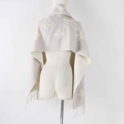 Louis Vuitton 2023 M78909 Scarf Reykjavik 100% Cashmere Greige With Box Made