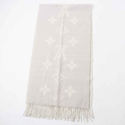 Louis Vuitton 2023 M78909 Scarf Reykjavik 100% Cashmere Greige With Box Made