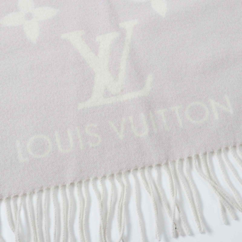 Louis Vuitton 2023 M78909 Scarf Reykjavik 100% Cashmere Greige With Box Made
