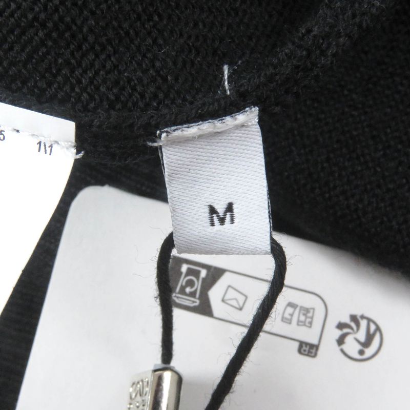 LOEWE Q825y16k05 100% Wool Anagram Logo Embroidery Light Hand Knit Cardigan