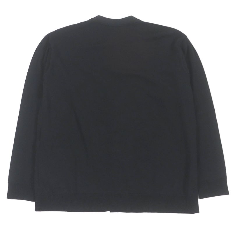 LOEWE Q825y16k05 100% Wool Anagram Logo Embroidery Light Hand Knit Cardigan