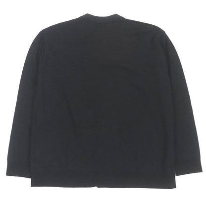 LOEWE Q825y16k05 100% Wool Anagram Logo Embroidery Light Hand Knit Cardigan