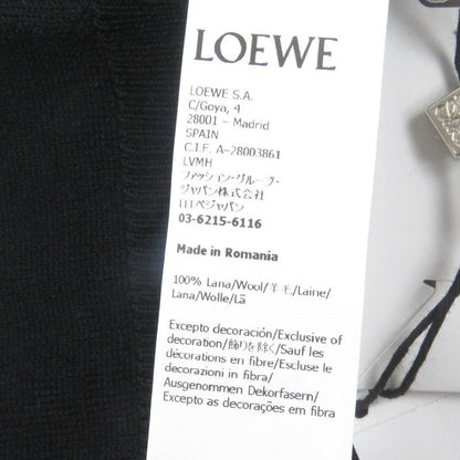 LOEWE Q825y16k05 100% Wool Anagram Logo Embroidery Light Hand Knit Cardigan