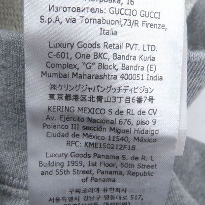 Gucci 700120 Pablo Delcielo Printed Design Pullover Hoodie Gray L Made In Italy