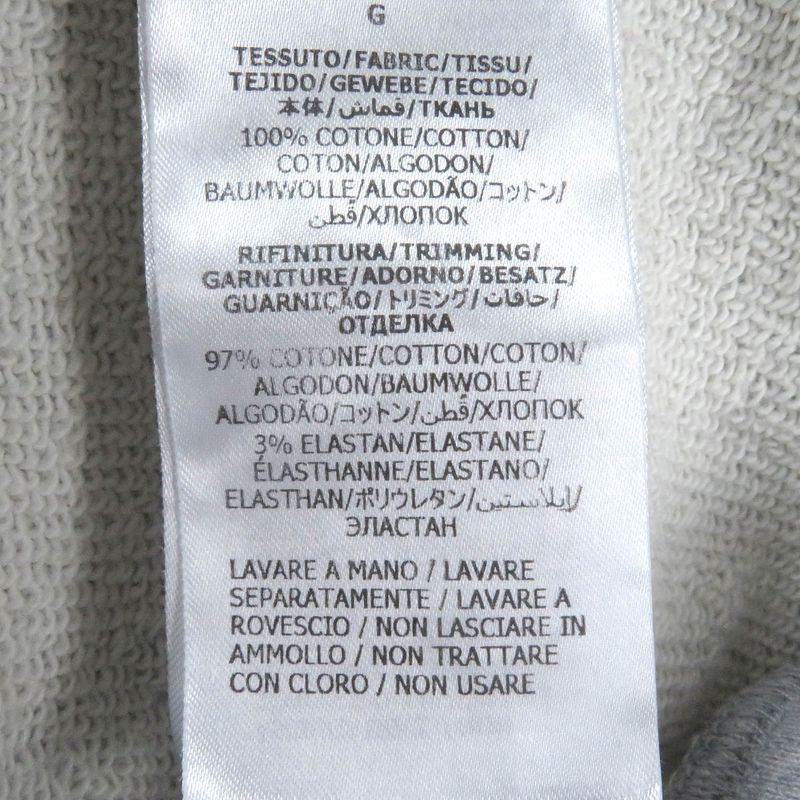 Gucci 700120 Pablo Delcielo Printed Design Pullover Hoodie Gray L Made In Italy