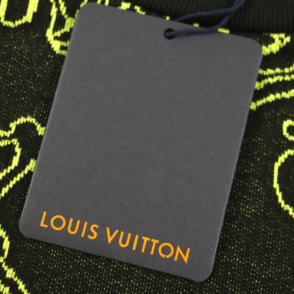  Louis Vuitton 23AW Wavy Monogram 100% Cotton Crewneck Jacquard Knit Sweater