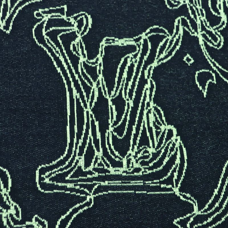  Louis Vuitton 23AW Wavy Monogram 100% Cotton Crewneck Jacquard Knit Sweater