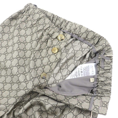 Gucci 23AW 752917 756503 100% Silk GG Supreme Print Long Sleeve Shirt Long