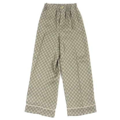 Gucci 23AW 752917 756503 100% Silk GG Supreme Print Long Sleeve Shirt Long