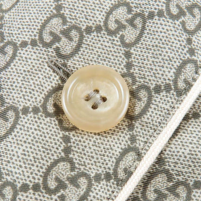 Gucci 23AW 752917 756503 100% Silk GG Supreme Print Long Sleeve Shirt Long