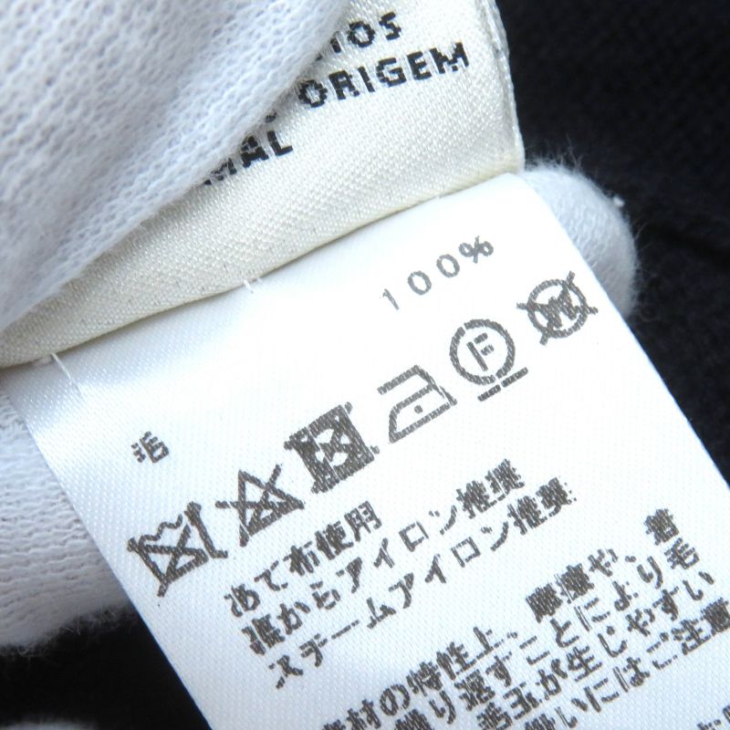 Hermes 100% Wool H Pattern Serie Buttons V-neck Oversized Silhouette Long