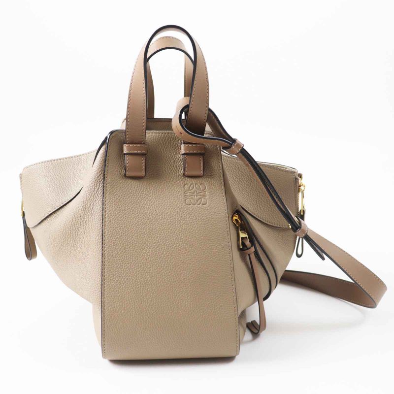 LOEWE A538s35x51 Hammock Small Soft Grain Calf 2WAY Hand/shoulder Bag Sand
